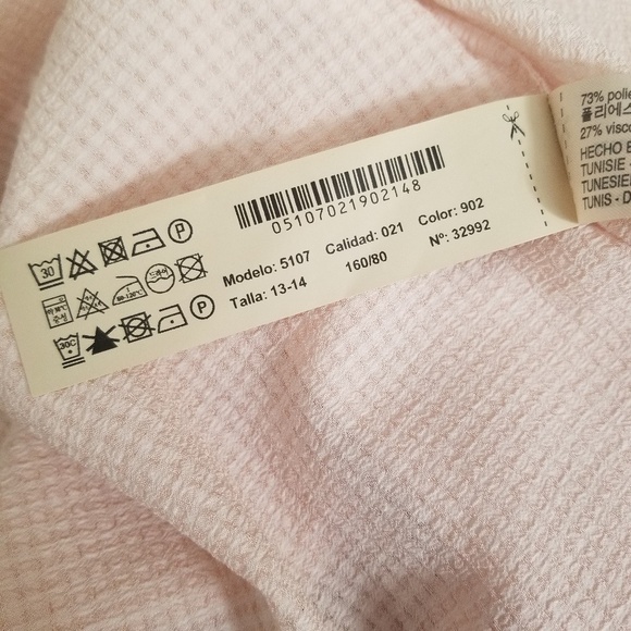 Massimo Dutti Blush pink Blouse size 13/14 - Picture 5 of 6